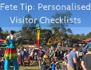 Personalised Fete Checklist Fundraising