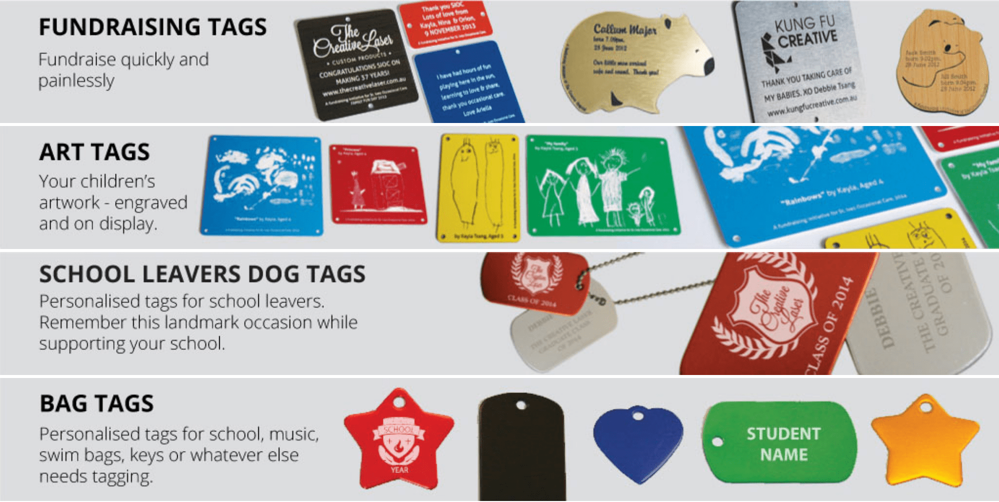 Creative Laser Fundraising options