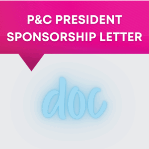 P&C President - Sponsorship Letter